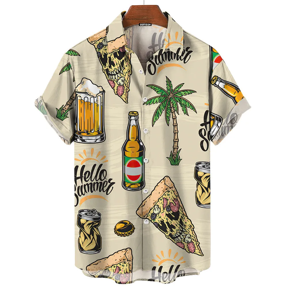 Men Retro Summer Good Vibes Ha - Vintage Hawaiian Floral Shirt recension och pris