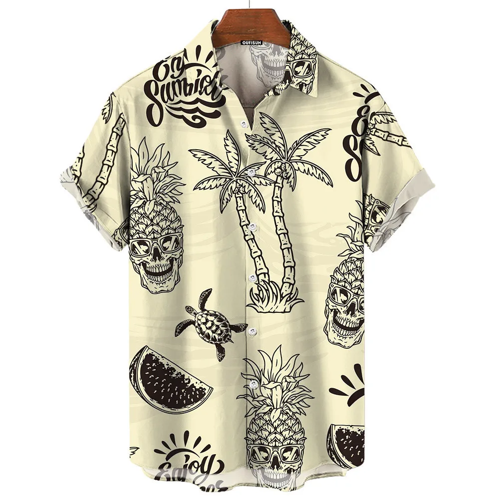 Men Retro Summer Good Vibes Ha - Vintage Hawaiian Floral Shirt recension och pris