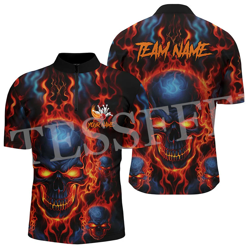 Custom Name Strike Bowling Fla - Short Sleeve Bowling Shirt Retro recension och pris