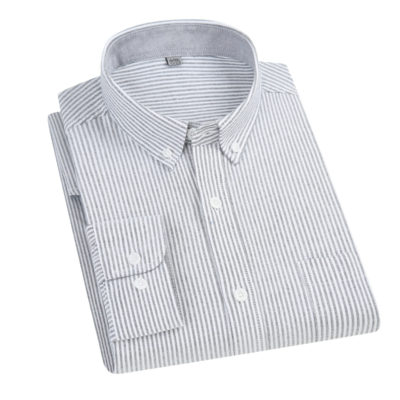 5XL Oxford 100 % Cotton Long S - Oxford Cotton Casual Shirt Business recension och pris