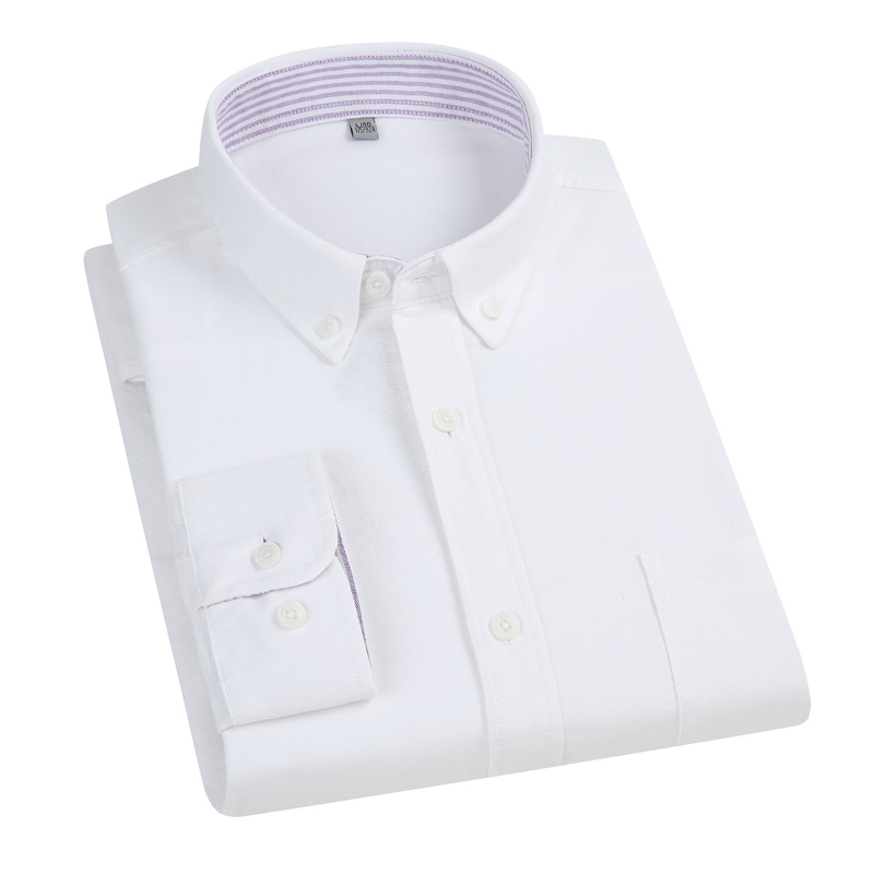 5XL Oxford 100 % Cotton Long S - Oxford Cotton Casual Shirt Business recension och pris