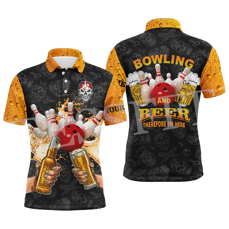 Custom Name Strike Bowling Fla - Short Sleeve Bowling Shirt Retro recension och pris