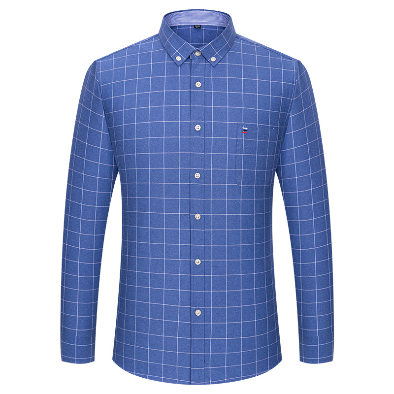 100% Pure Cotton Oxford Men St - Oxford Cotton Casual Shirt Business recension och pris