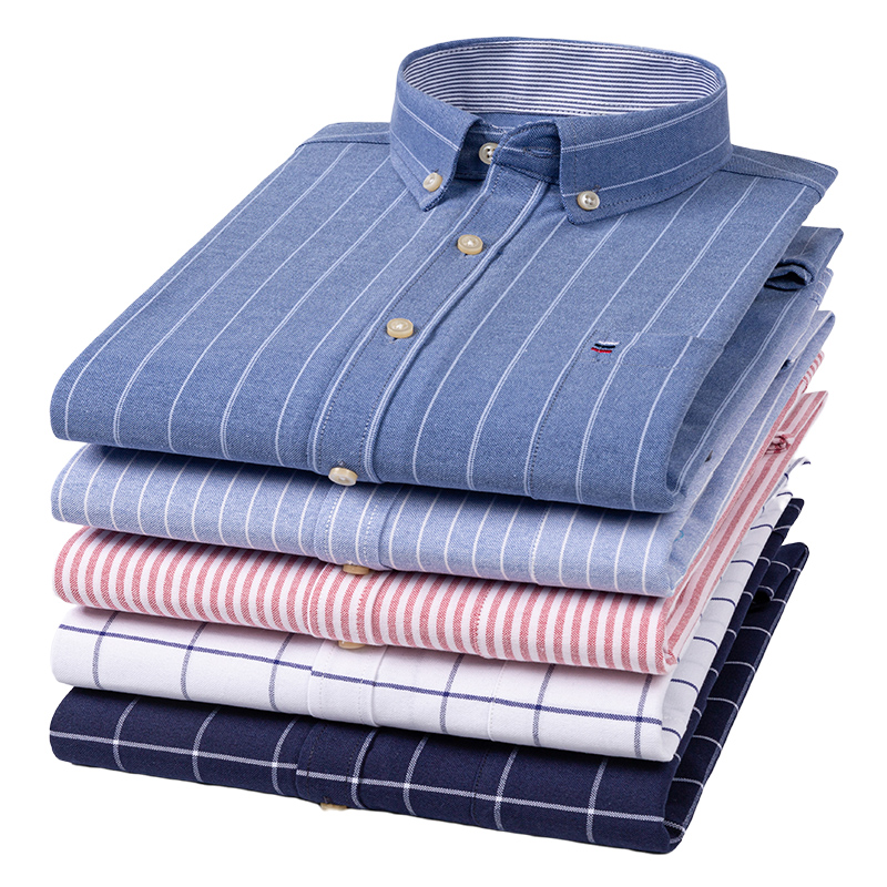 100% Pure Cotton Oxford Men St - Oxford Cotton Casual Shirt Business recension och pris