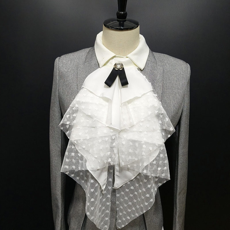 White Lace Layered Detachable  - Shirts recension och pris