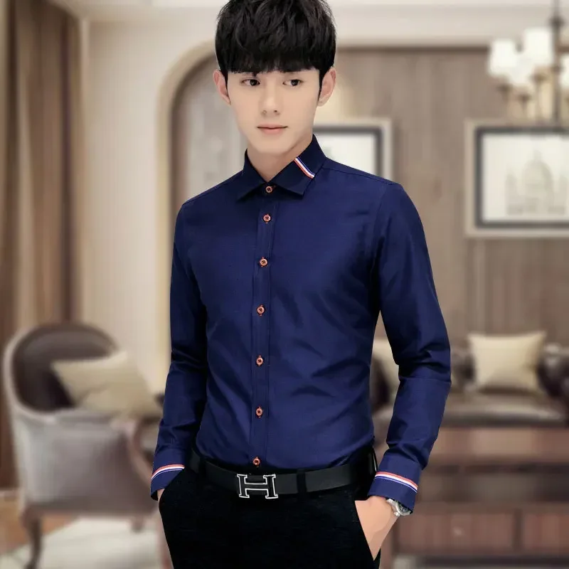 New Men's Shirt Korean Oxford  - Oxford Cotton Casual Shirt Business recension och pris