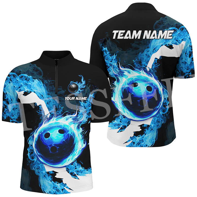 Custom Name Strike Bowling Fla - Short Sleeve Bowling Shirt Retro recension och pris