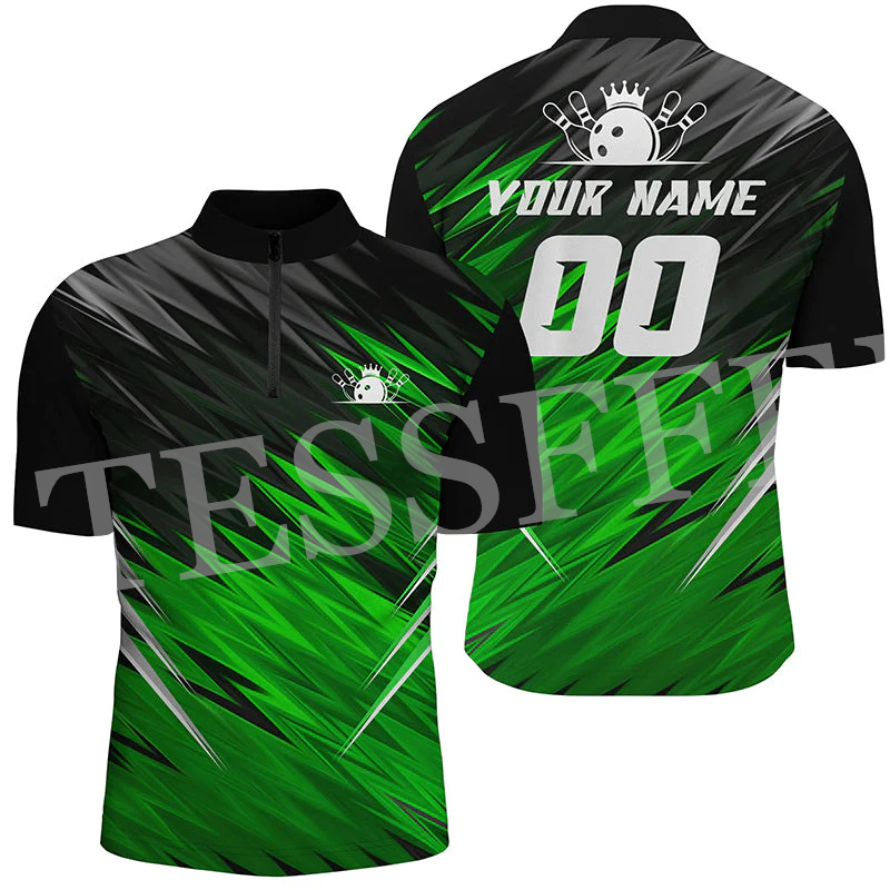 Custom Name Strike Bowling Fla - Short Sleeve Bowling Shirt Retro recension och pris